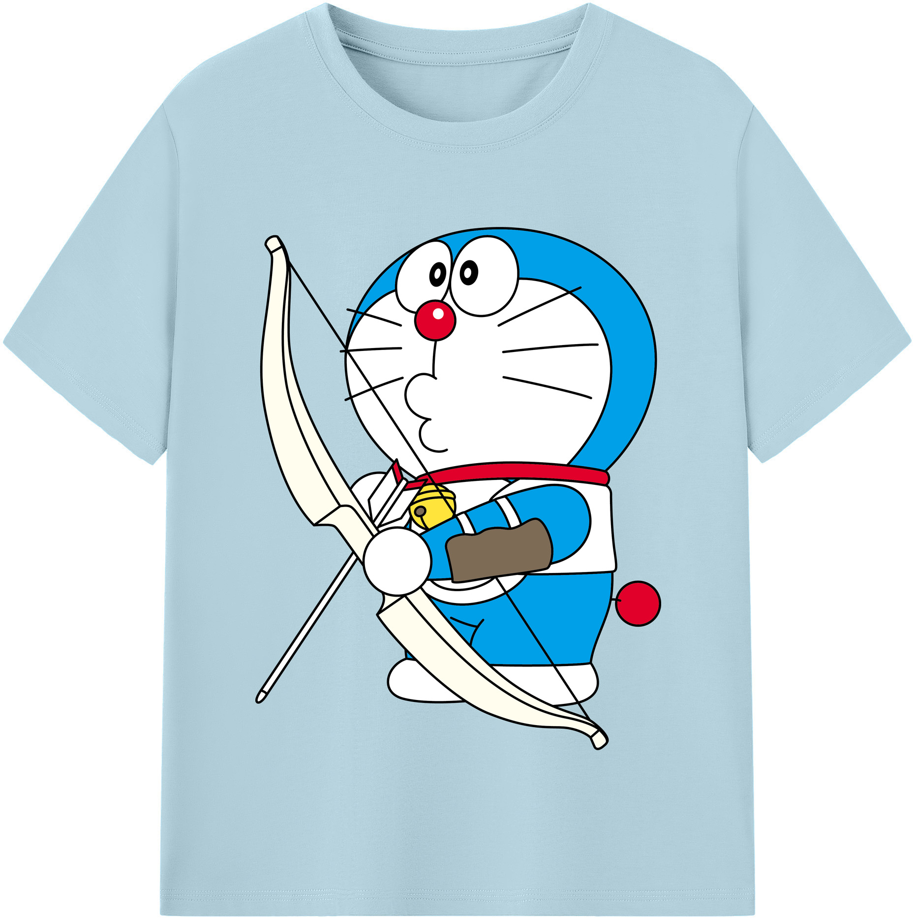 （画像用） ドラえもん Doraemon 綿100％半袖Tシャツ（フロントプリント）
